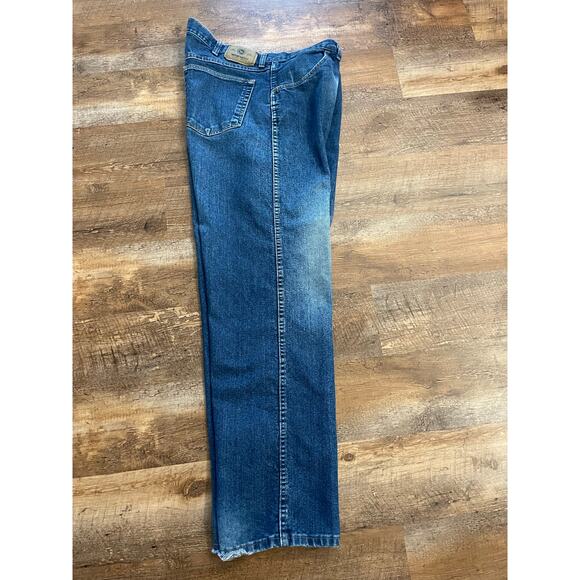 Wrangler Men's distressed denim blue jeans 40 x 32 - Picture 1 of 12
